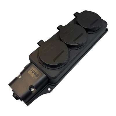 3 гумена продужна утичница Ип44 Сцхуко водоотпорна